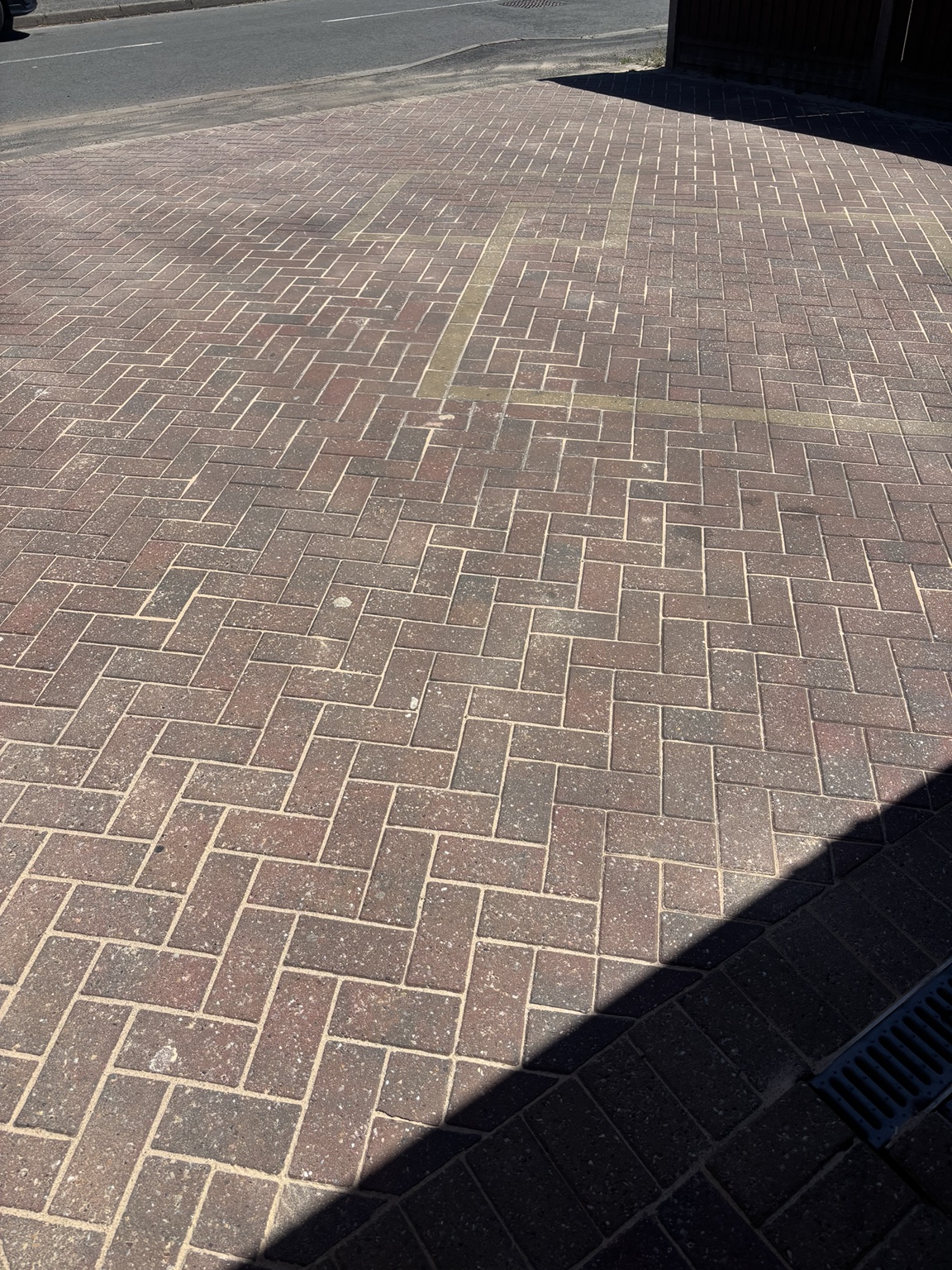 Driveway after cleaning