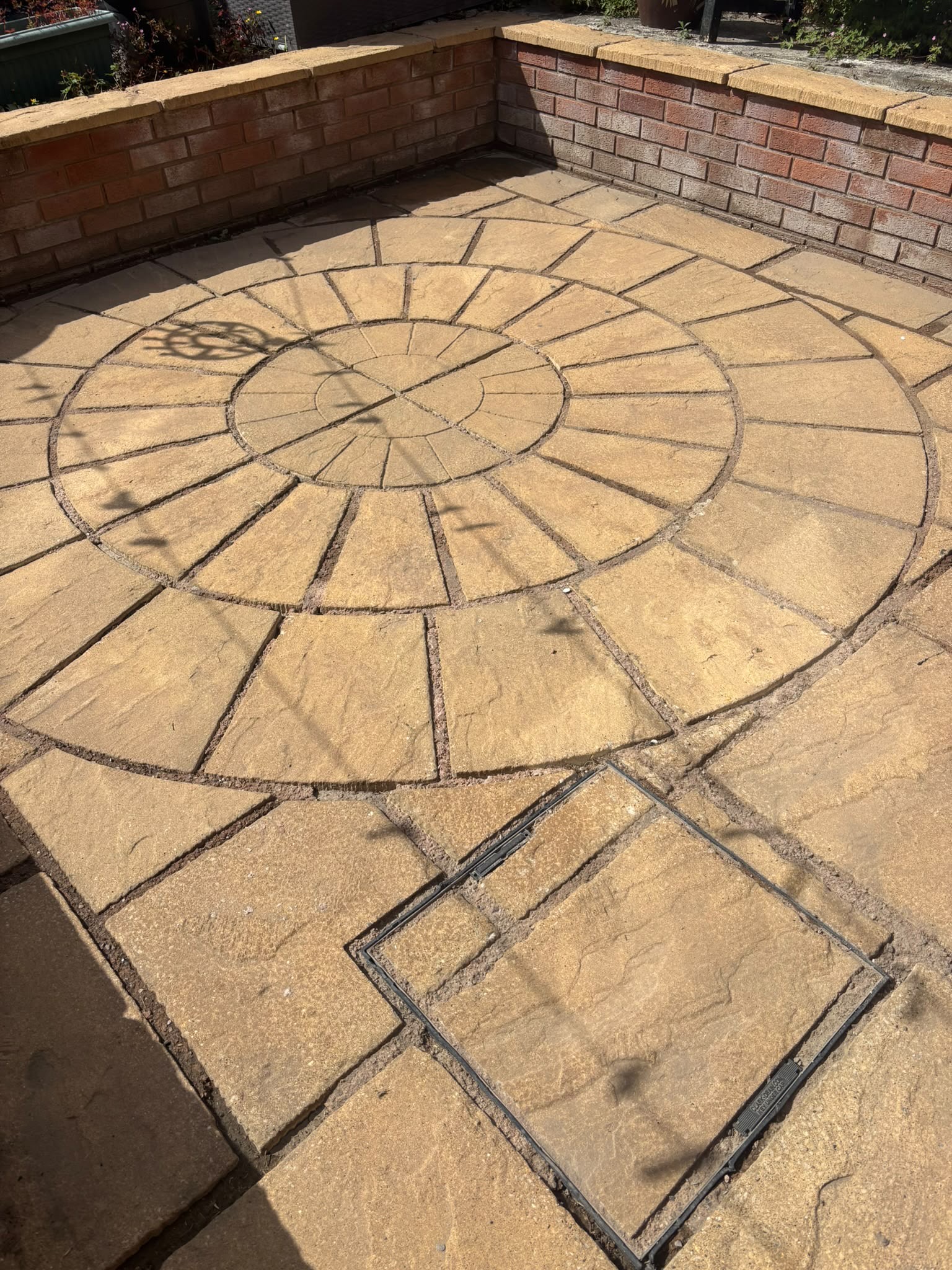 Patio after cleaning